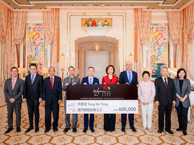 Wynn donates MOP 600,000 to Tung Sin Tong, marking its continued support of the organization's annual fundraising campai