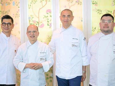 Three Wynn chefs from Macao who garnered Asia's 50 Best Restaurants awards–Tam Kwok Fung, André Chiang, and Zhang Z