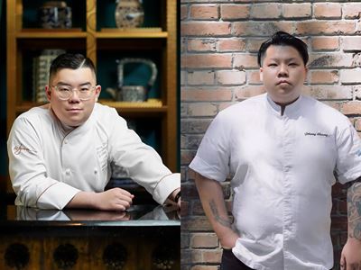 Chef Henry Zhang Zhi Cheng of Golden Flower (Macao) x Chef Cheung Yik of Oyster Talks (Beijing)