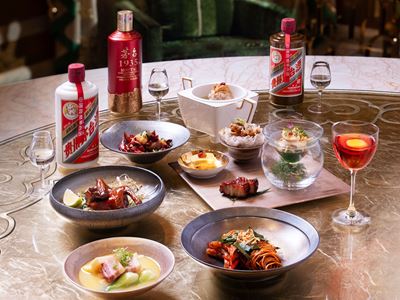 Lakeview Palace, "Celebrating the Best of Moutai with a Magnificent Feast" tasting menu