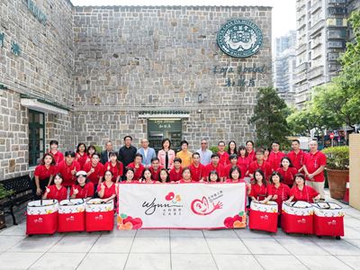 Wynn volunteers distribute food baskets to 373 underprivileged families