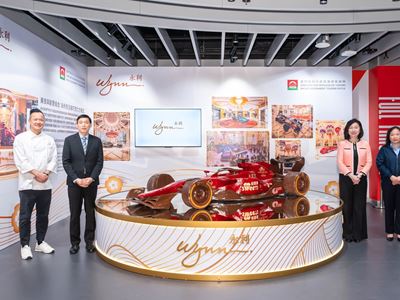 The Wynn Special Chocolate F1 is on display at the Macao Grand Prix Museum now through January 20, 2025e