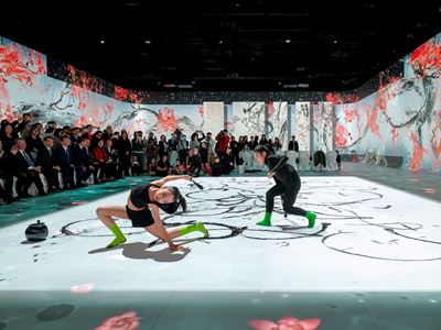 The opening ceremony featured a special immersive children's dance performance,  The Escaping Drop of Ink.