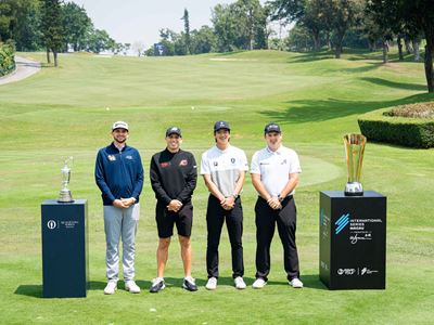 From left: John Catlin, Sergio Garcia, Taichi Kho and Patrick Reed attended the pre-tournament press conference