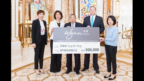 Wynn Donates to Tung Sin Tong for Eleventh Consecutive Year