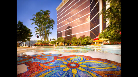 Wynn Palace Pool by Barbara Kraft