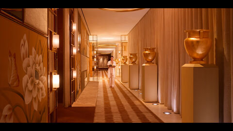 The Spa at Wynn Palace Corridor by Barbara Kraft