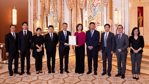 Liaison Office recognizes Wynn for its contributions during pandemic