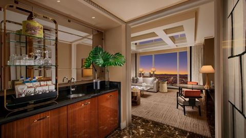 Wynn Tower Suites Parlor Wet Bar