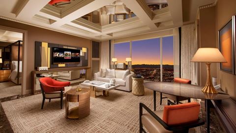 Wynn Tower Suites Parlor Living Room