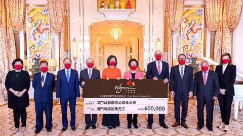 永利向澳门日报读者公益基金会捐赠善款澳门币六十万元