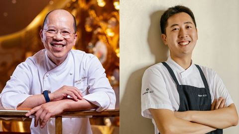 Chef Tam Kwok Fung of Chef Tam s Seasons Macao x Chef Park Seung hun of Hansik Goo Hong Kong