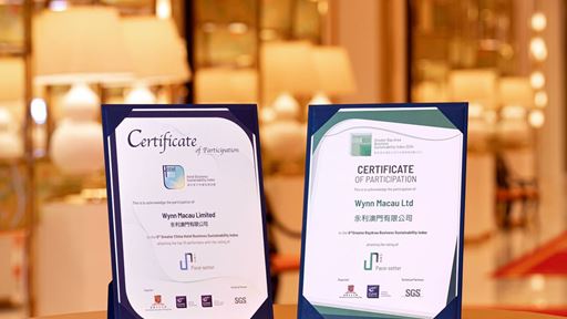 Wynn achieves remarkable results in two CUHK Business Sustainability Indices