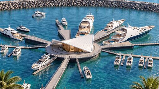 Wynn Al Marjan Island_Wynn Marina Aerial_©WynnResorts
