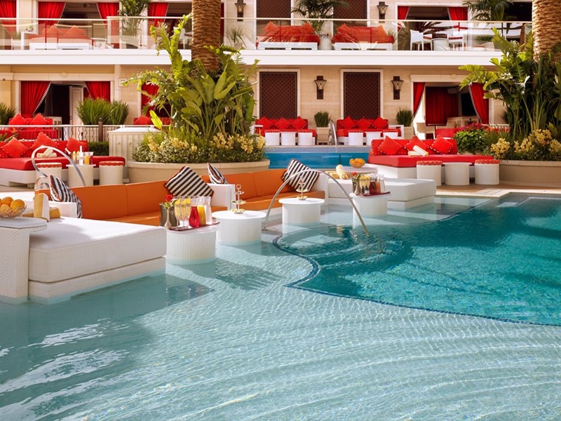 Wynn Las Vegas Pressroom Encore Beach Club Water Couch Encore Beach Club Water Couch