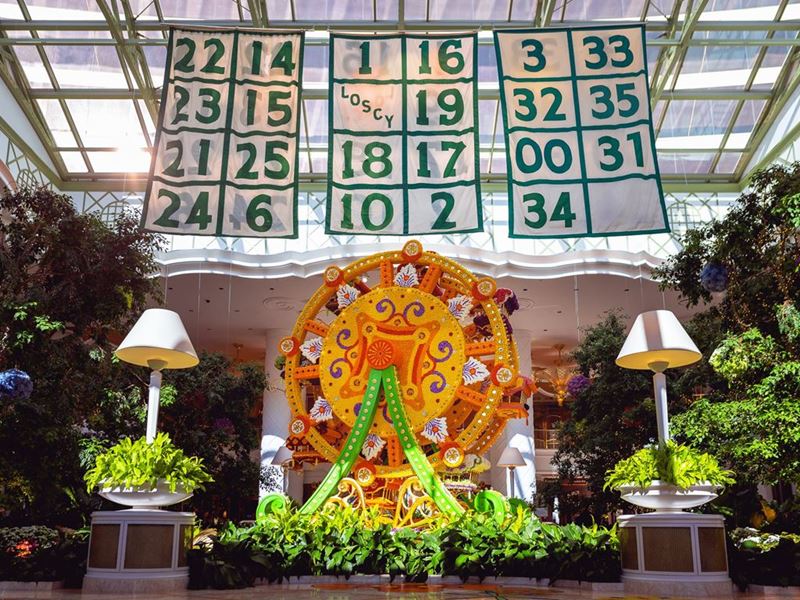 Boston Garden Celtics Retired Numbers Banners at Encore Boston Harbor