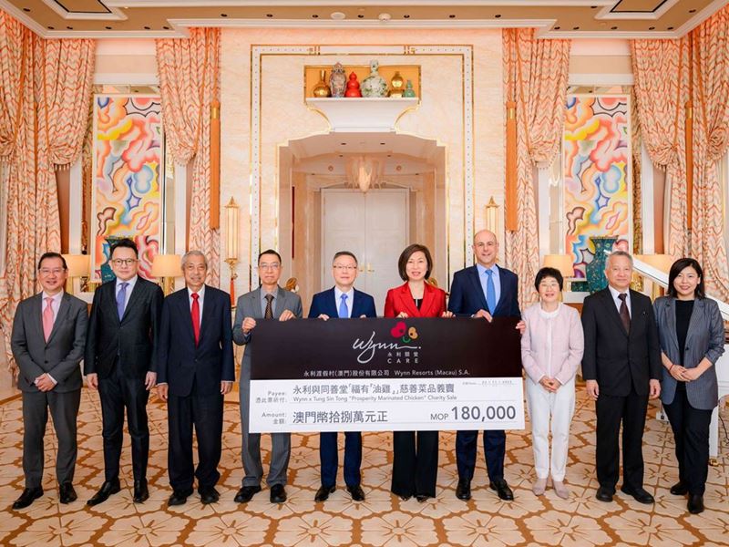 Wynn Supports Tung Sin Tong's Annual Fundraising Campaign fo