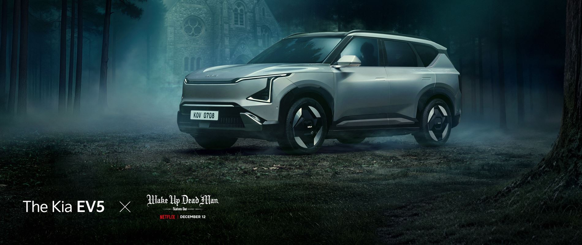 Kia Launches Netflix Film Collaboration The Kia EV5 x Wake Up Dead Man A Knives Out Mystery