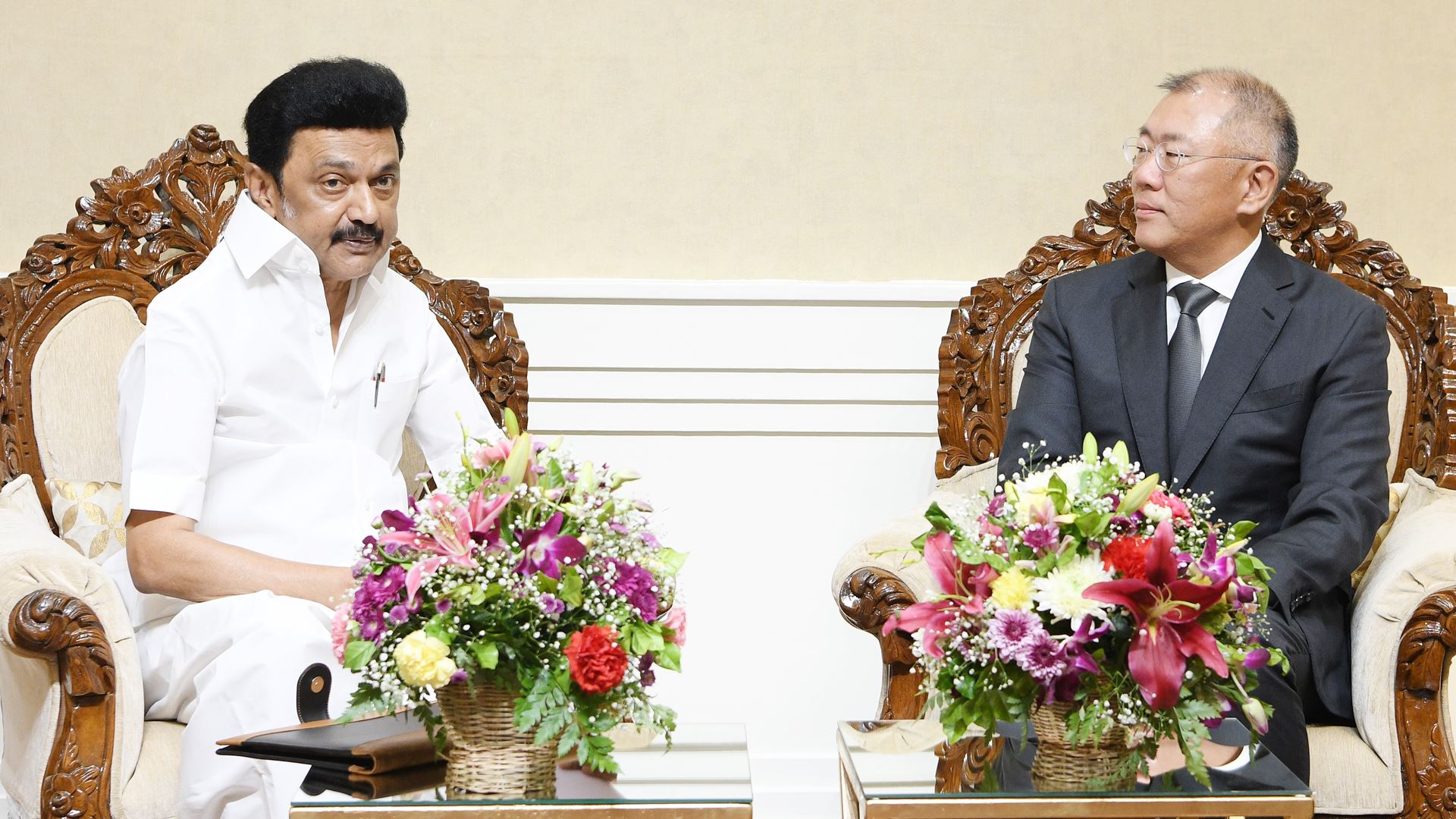 Hon’ble Chief Minister of Tamil Nadu M.K. Stalin / Executive Chair of Hyundai Motor Group, Euisun Chung