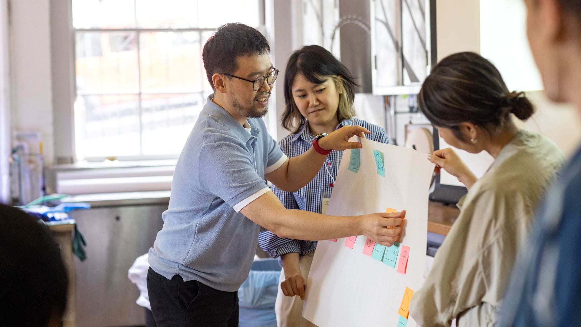 Hyundai Motor Group designers and engineers working with faculty and staff in RISD's Edna W. Lawrence Nature Lab in...