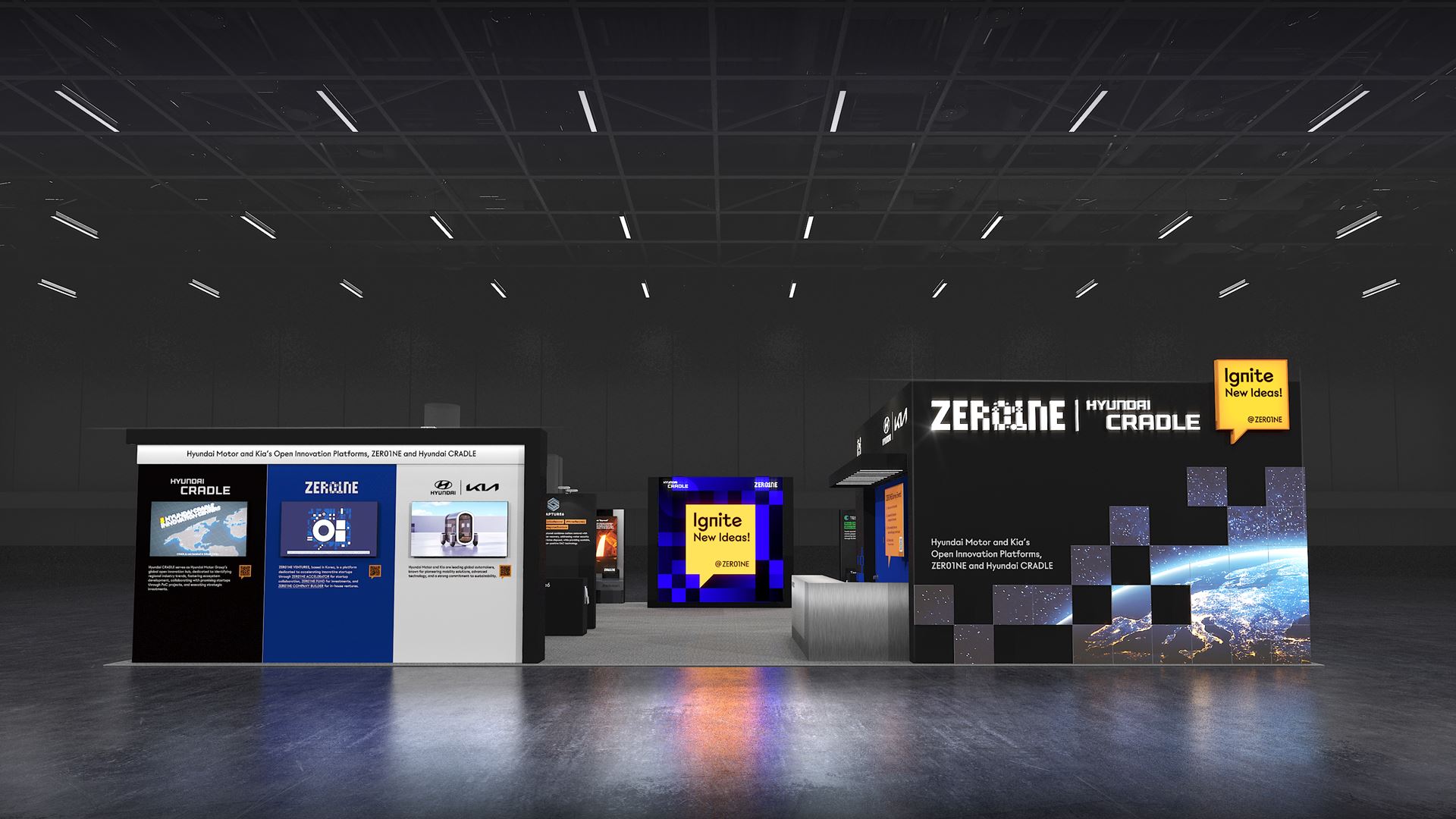 ZER01NE-CRADLE Booth at CES 2025