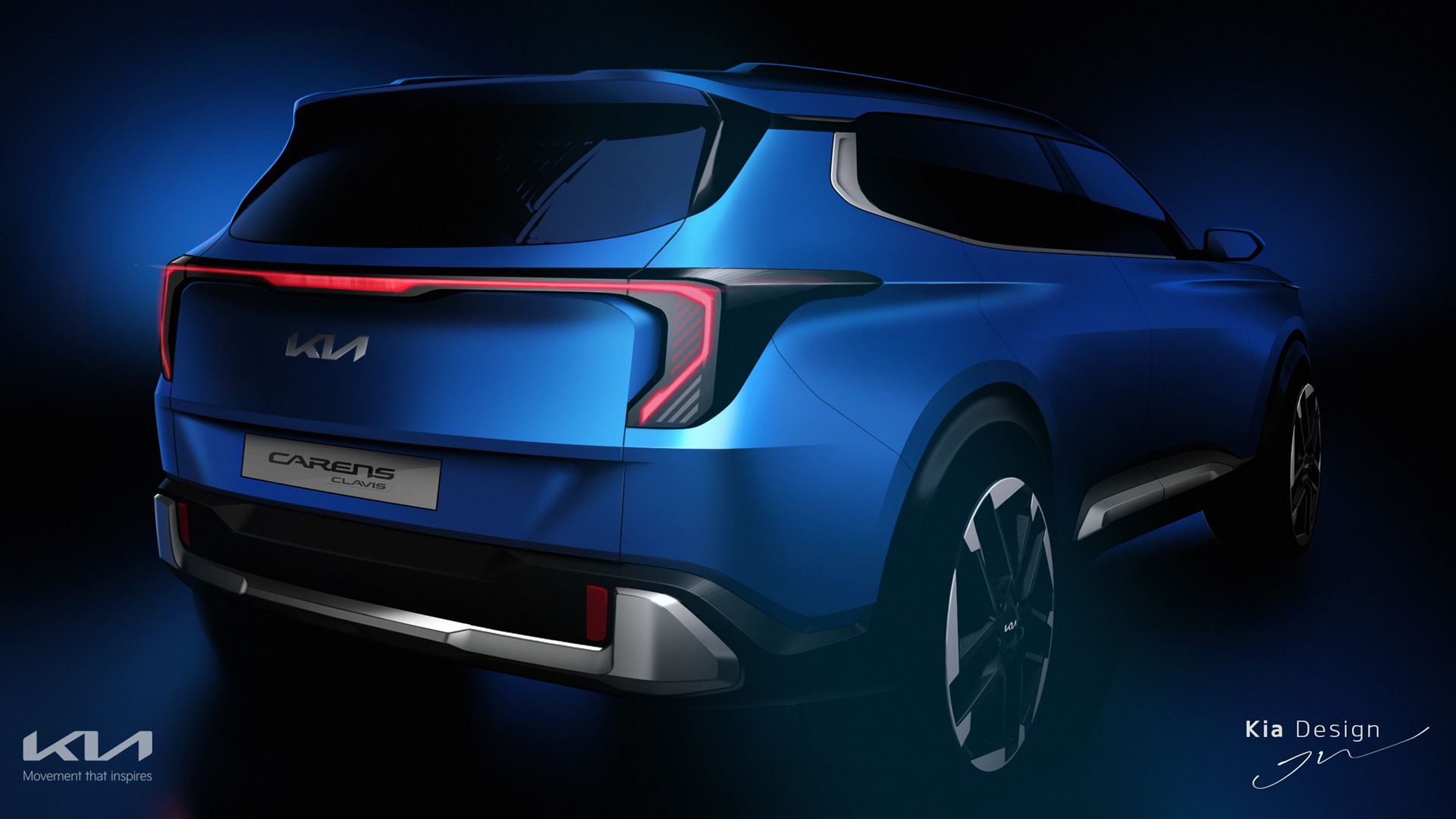 Kia Carens Clavis Exterior Sketch