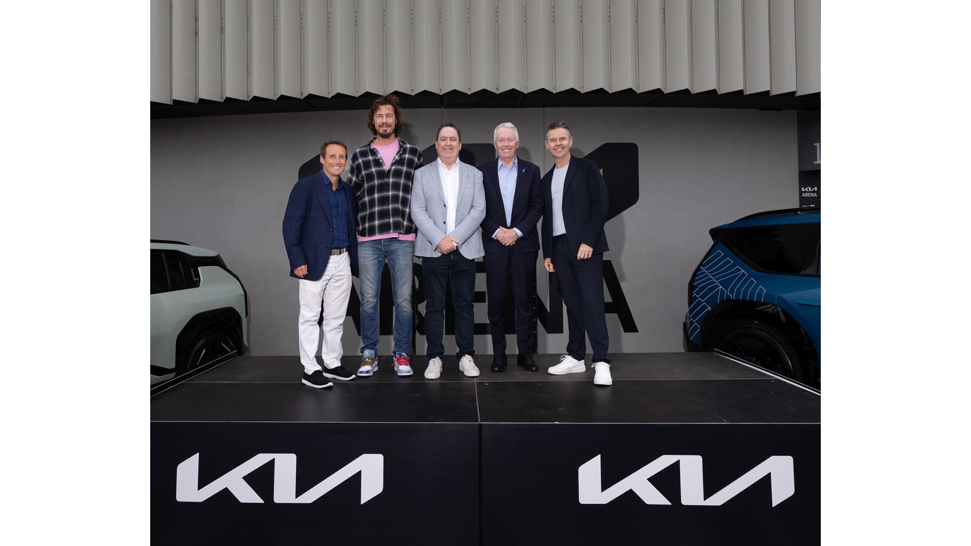 At the Kia Arena in Melbourne Park, during the official player tournament vehicles handover ceremony for the Australian