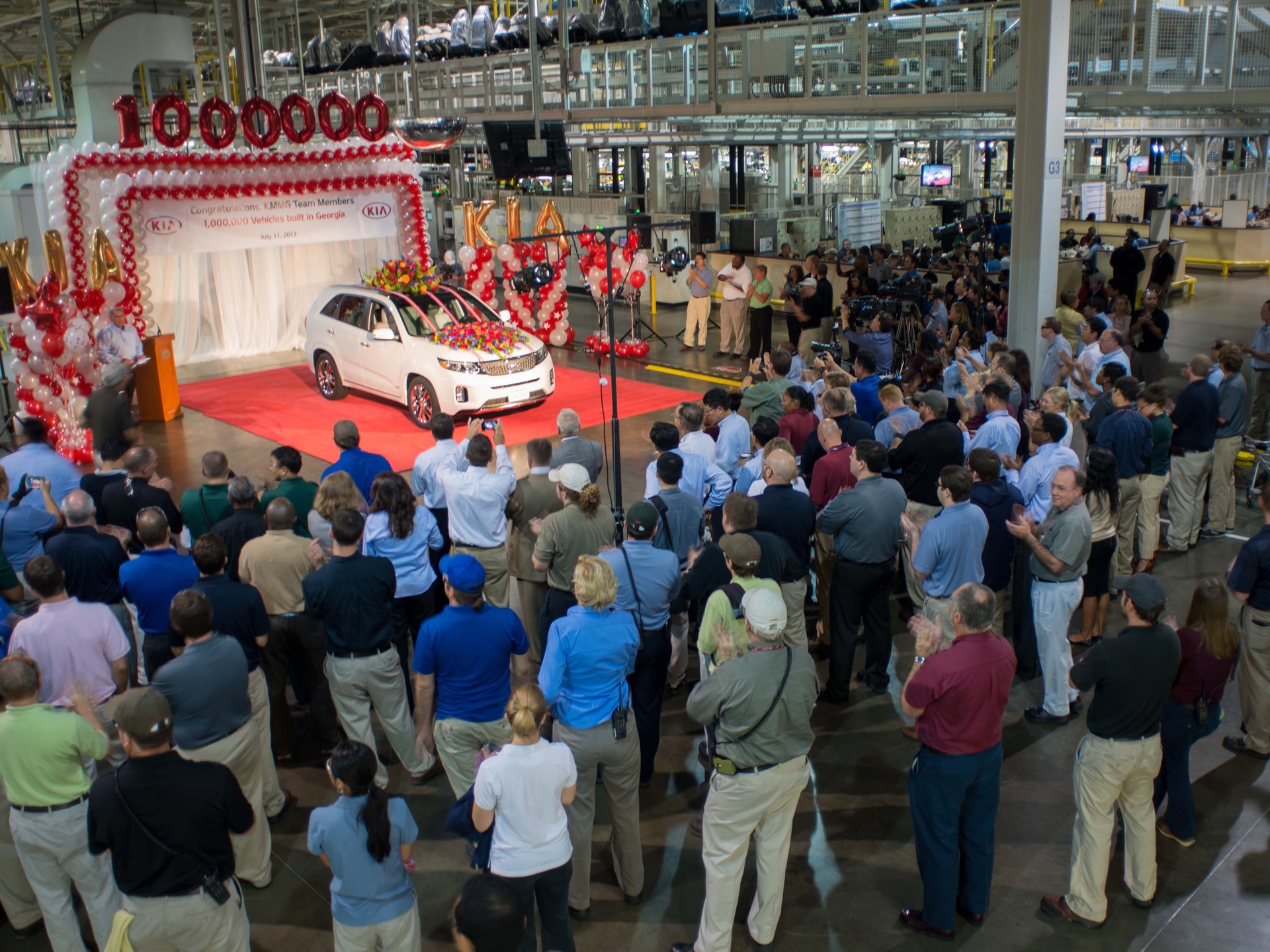 Kia Motors Manufacturing Georgia reaches one million U.S.-built vehicles milestone