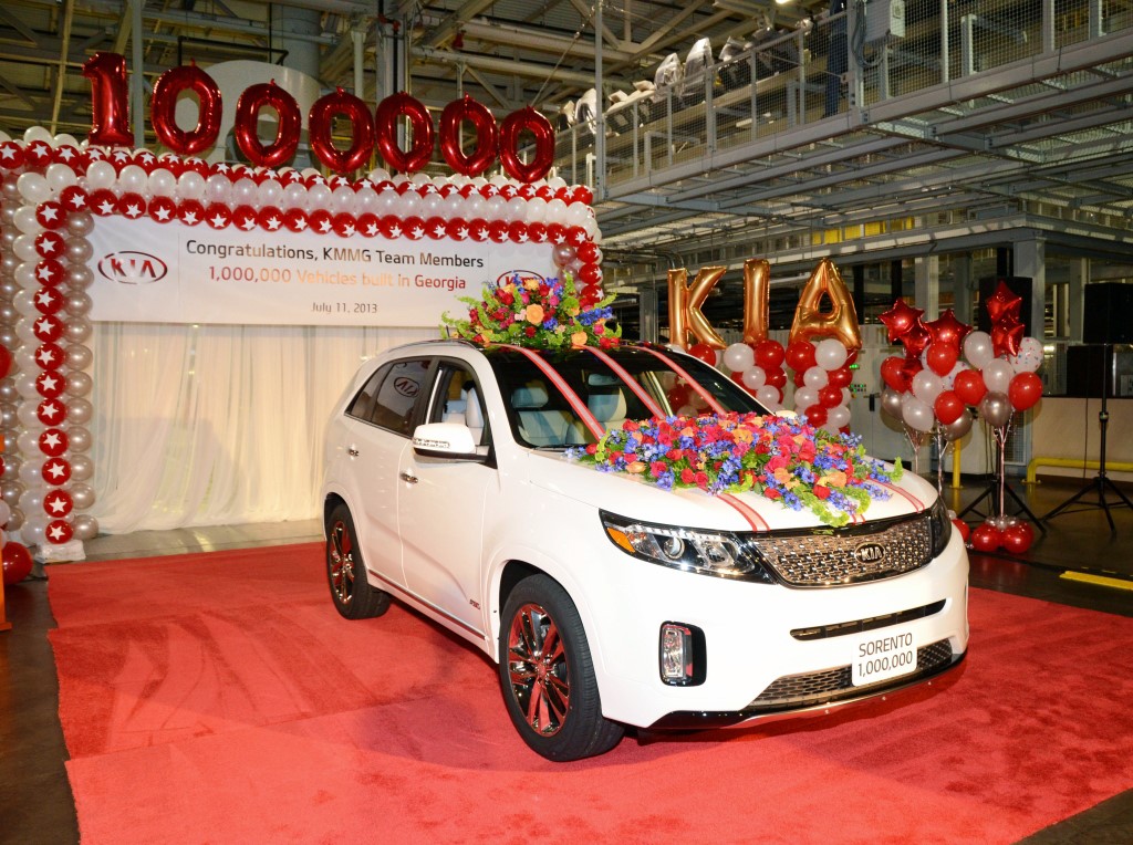 Kia Motors Manufacturing Georgia reaches one million U.S.-built vehicles milestone
