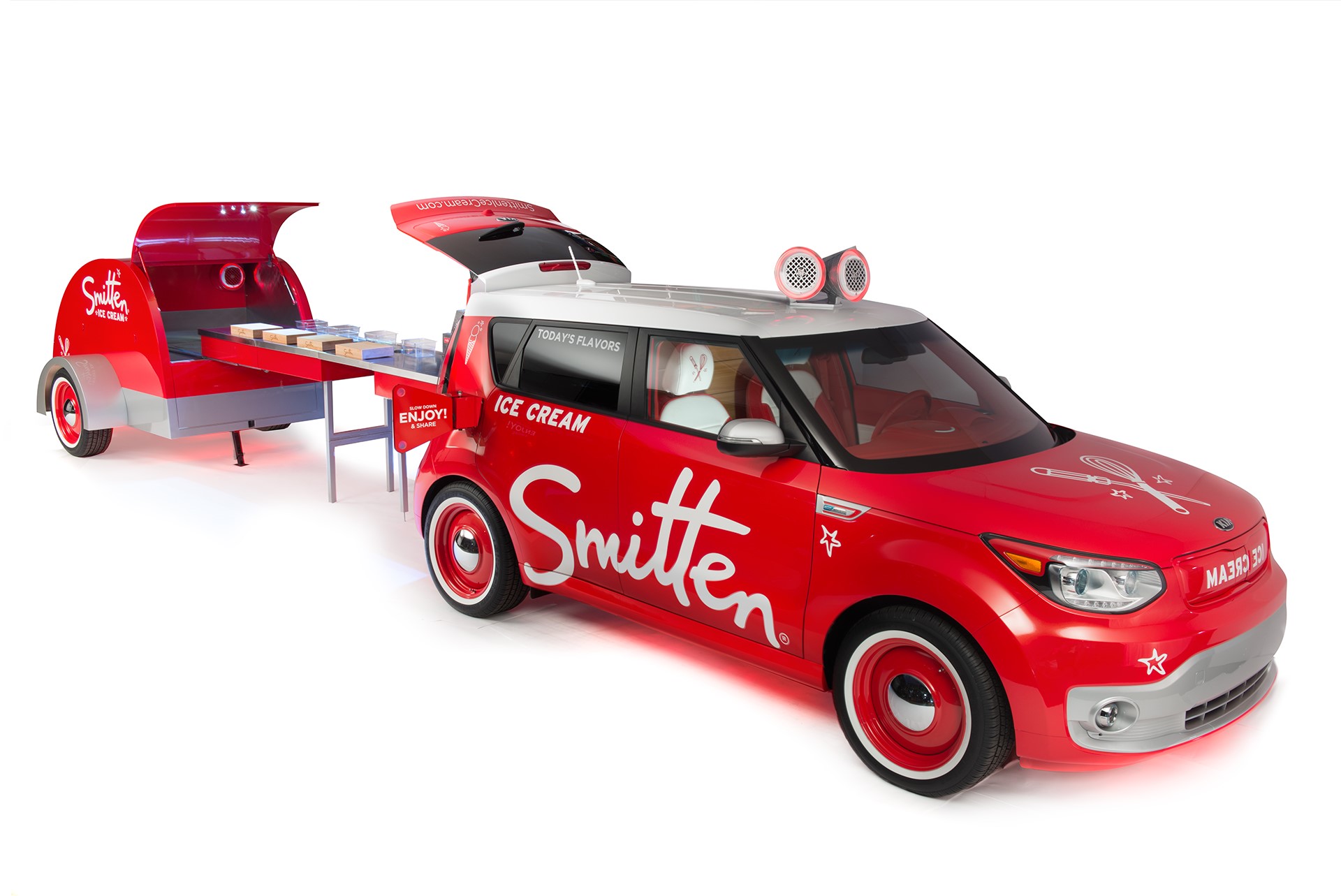 Kia at 2014 SEMA - Smitten Ice Cream Soul EV