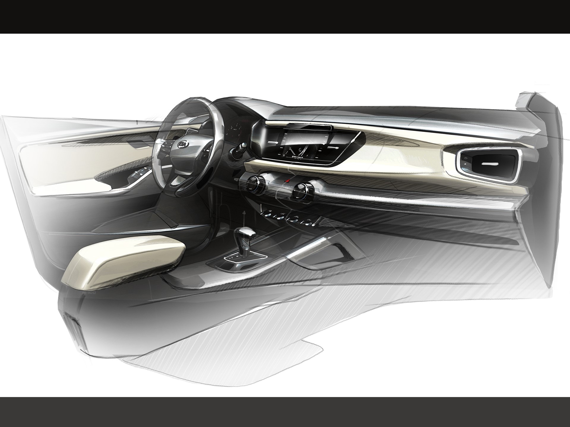 4th Generation Kia Rio - Interior Rendering