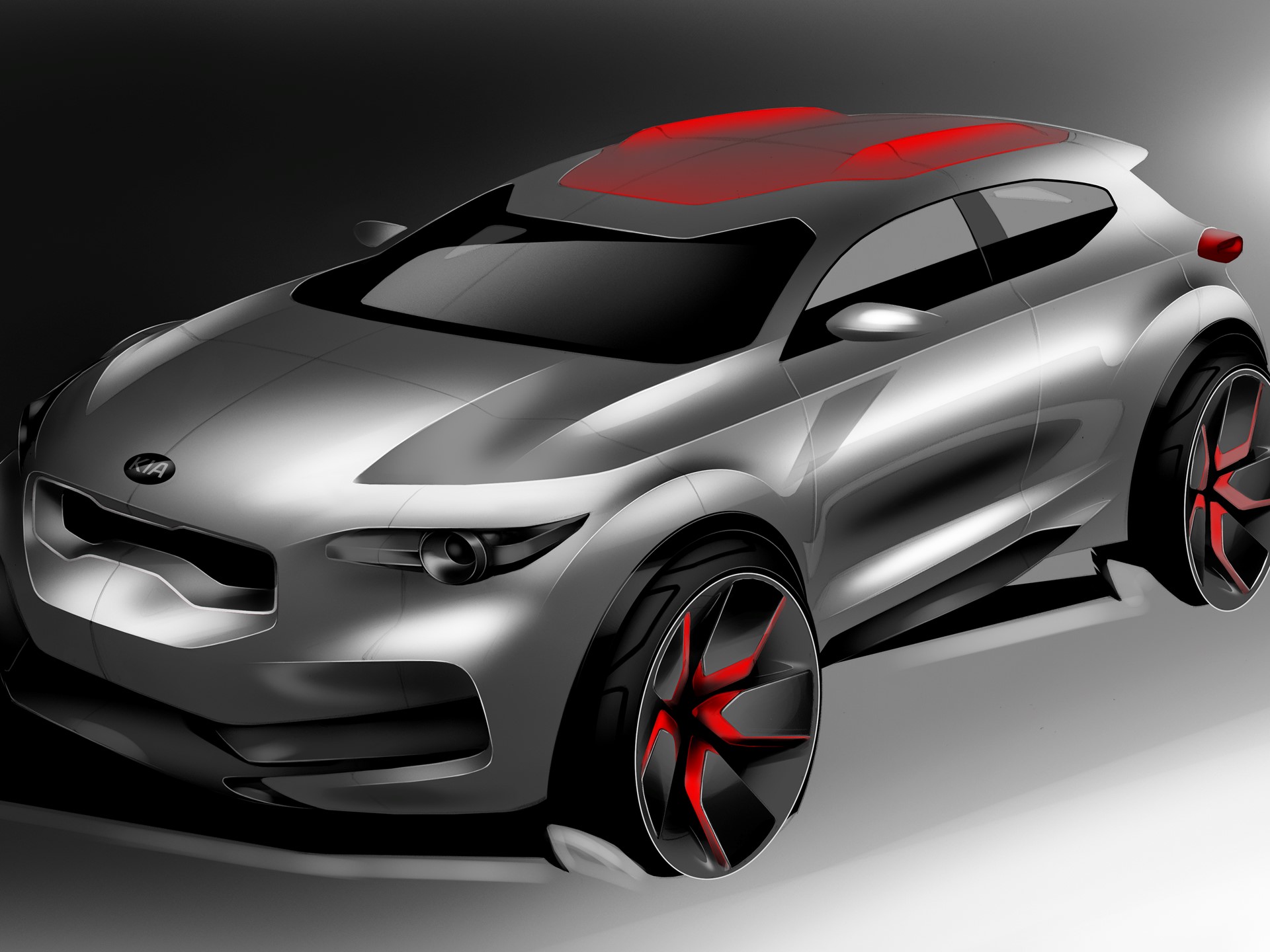 Kia Stonic Early Design Sketch