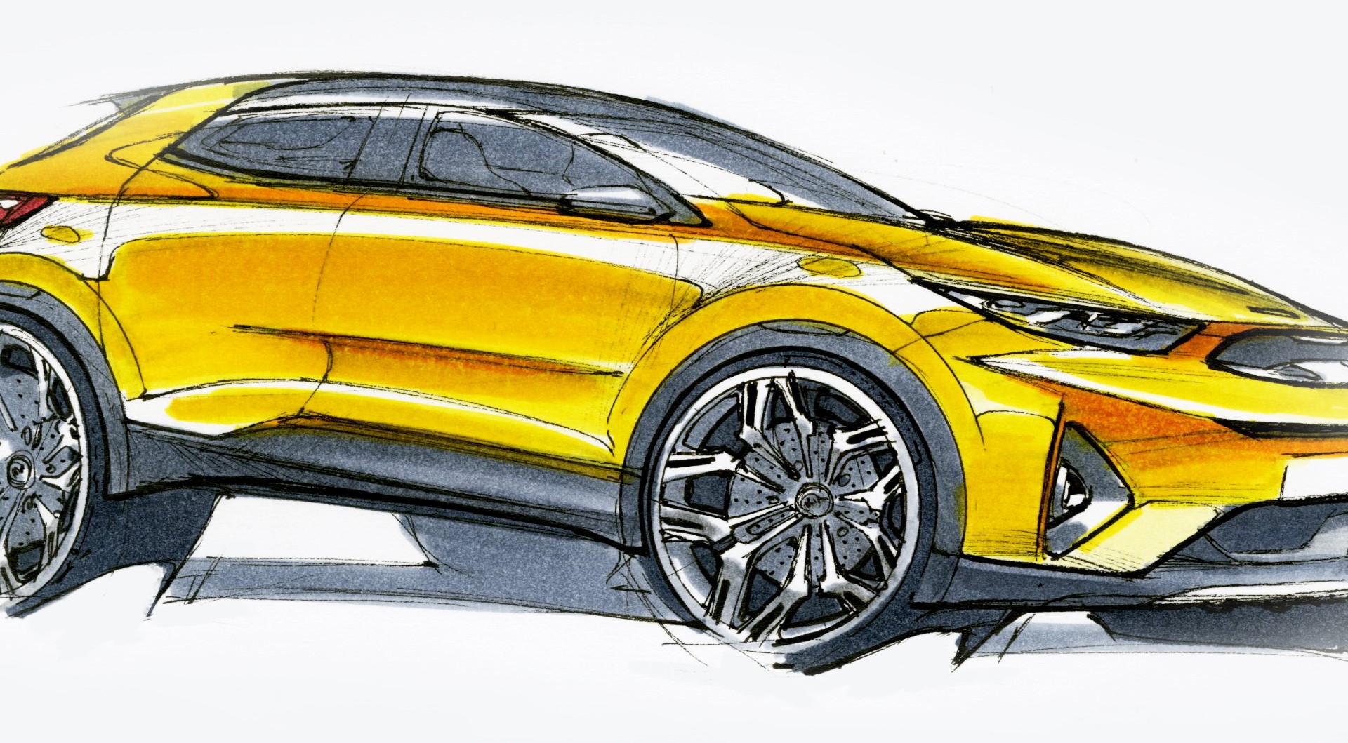 Kia Stonic Artistic Design Sketch