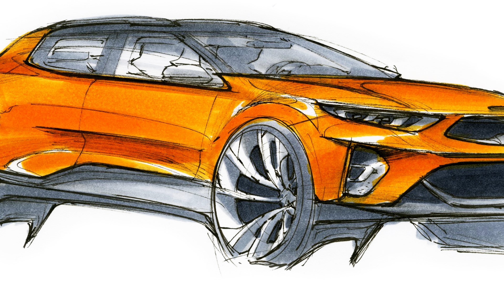 Kia Stonic Artistic Design Sketch