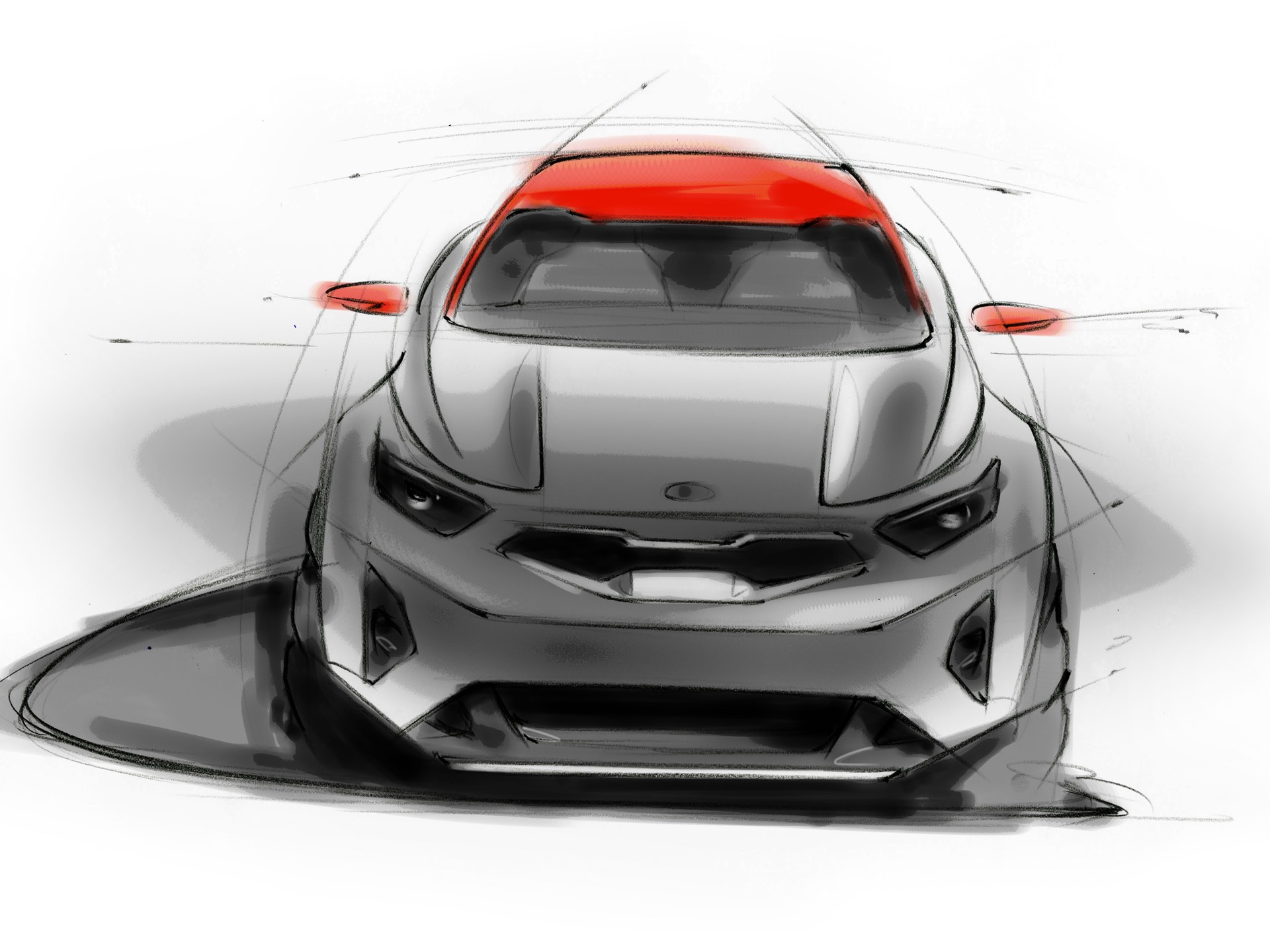 Kia Stonic Artistic Design Sketch