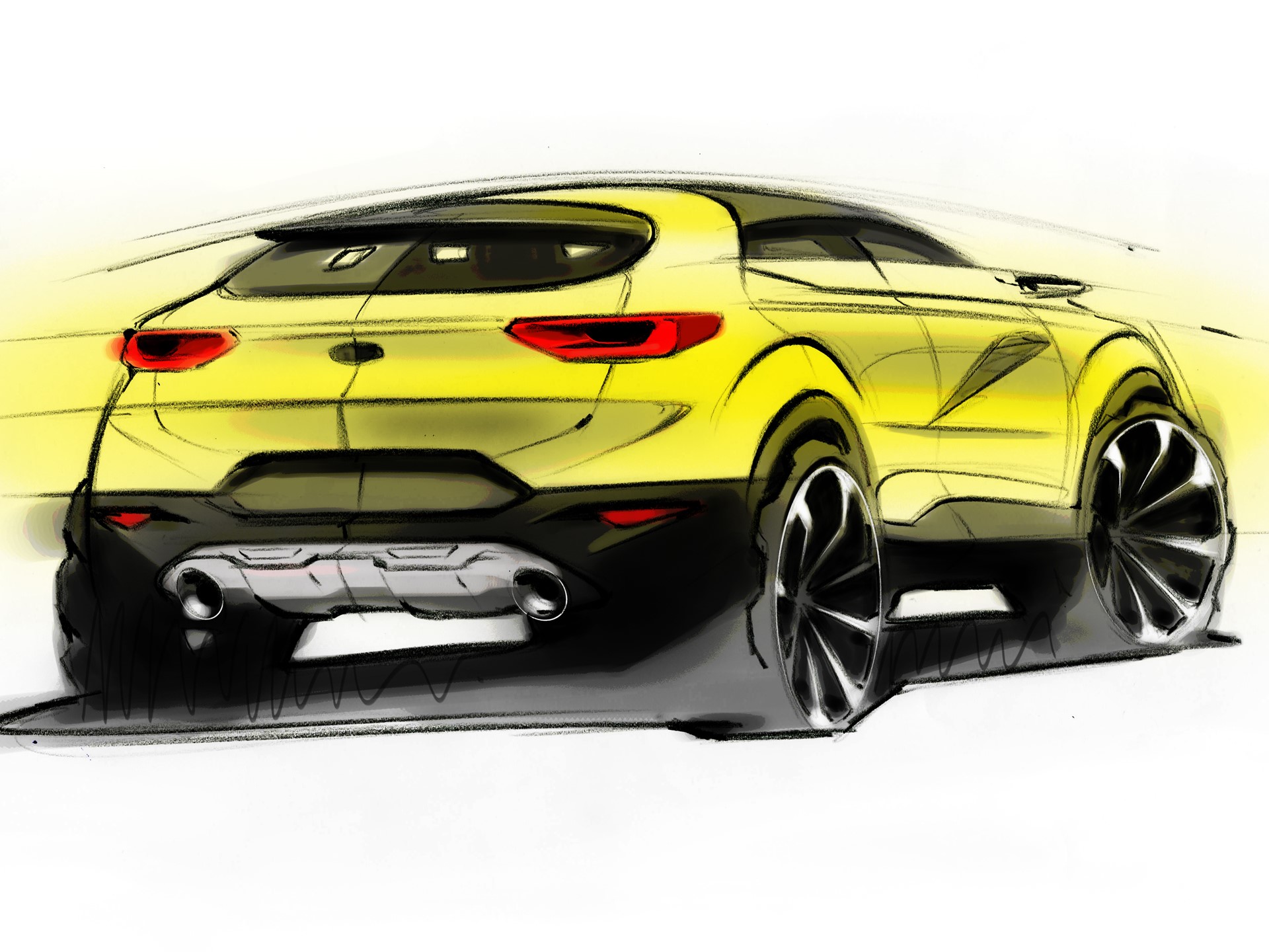 Kia Stonic Artistic Design Sketch