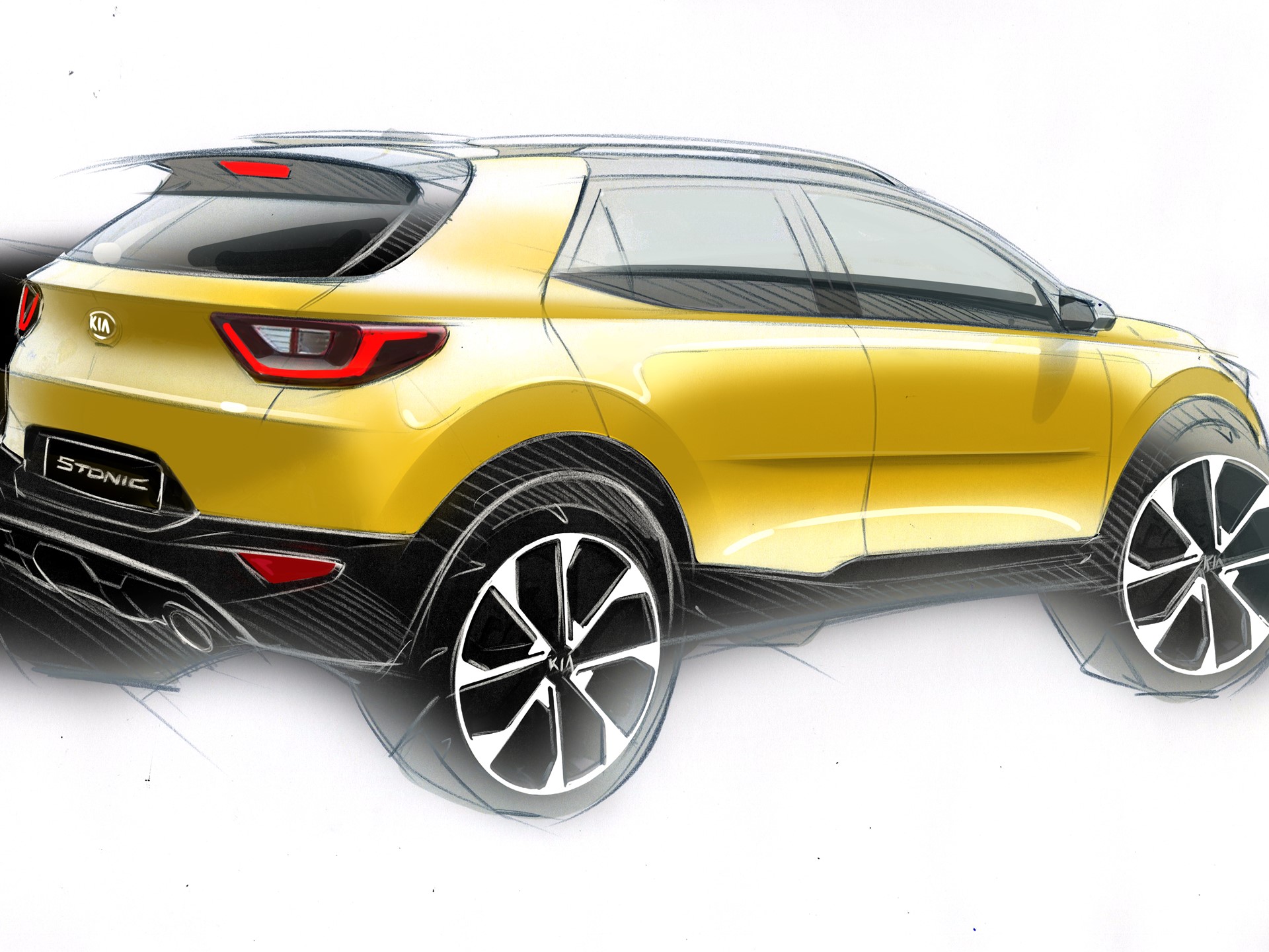 Kia Stonic Artistic Design Sketch