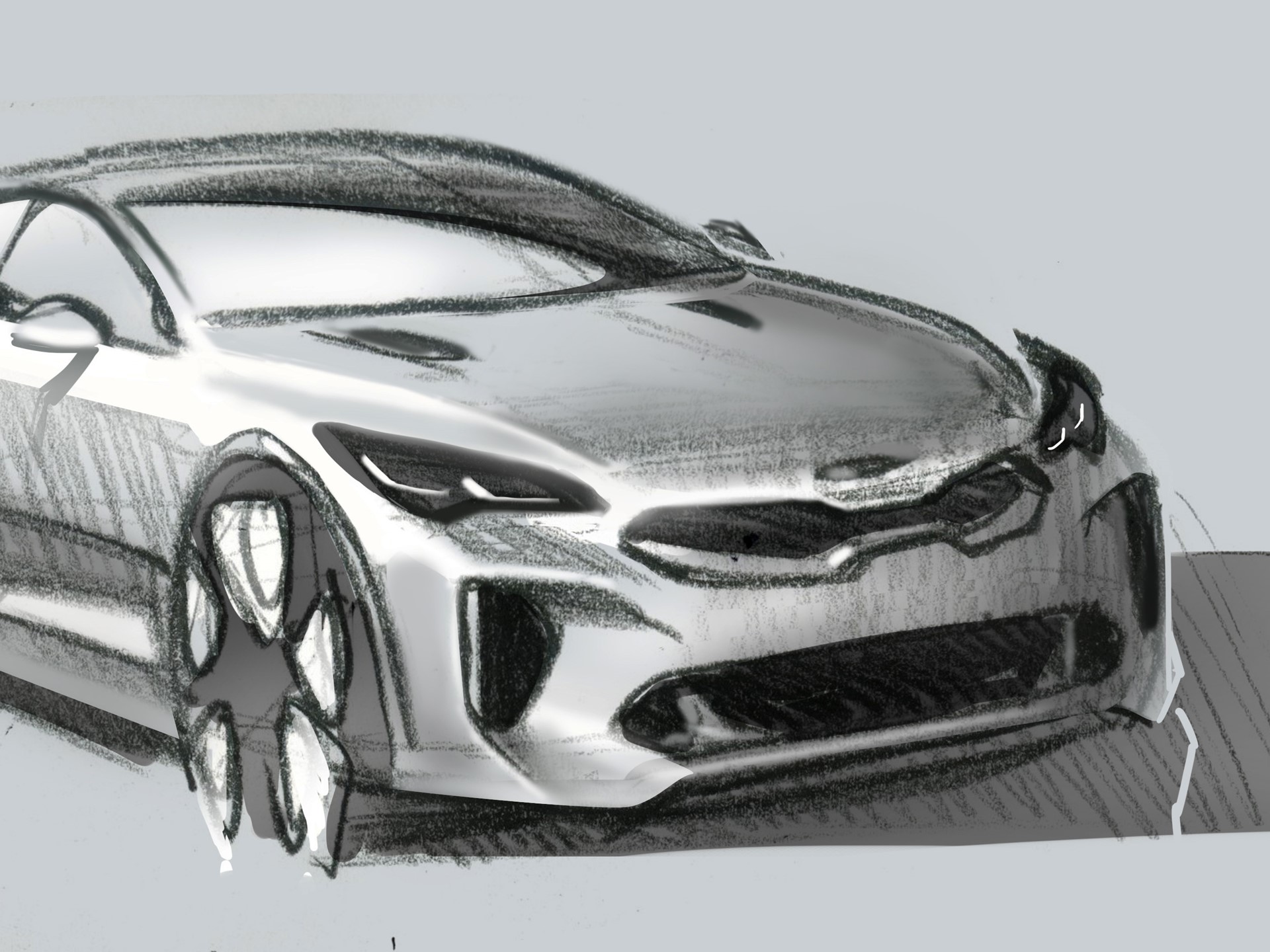 Kia Stinger sketch
