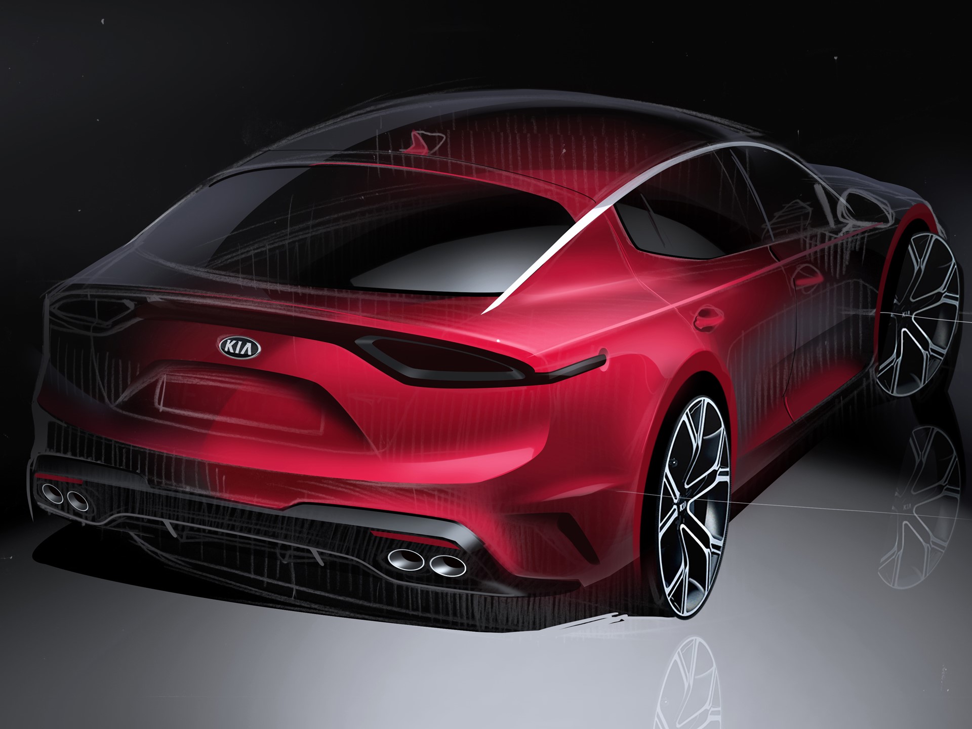 Kia Stinger sketch