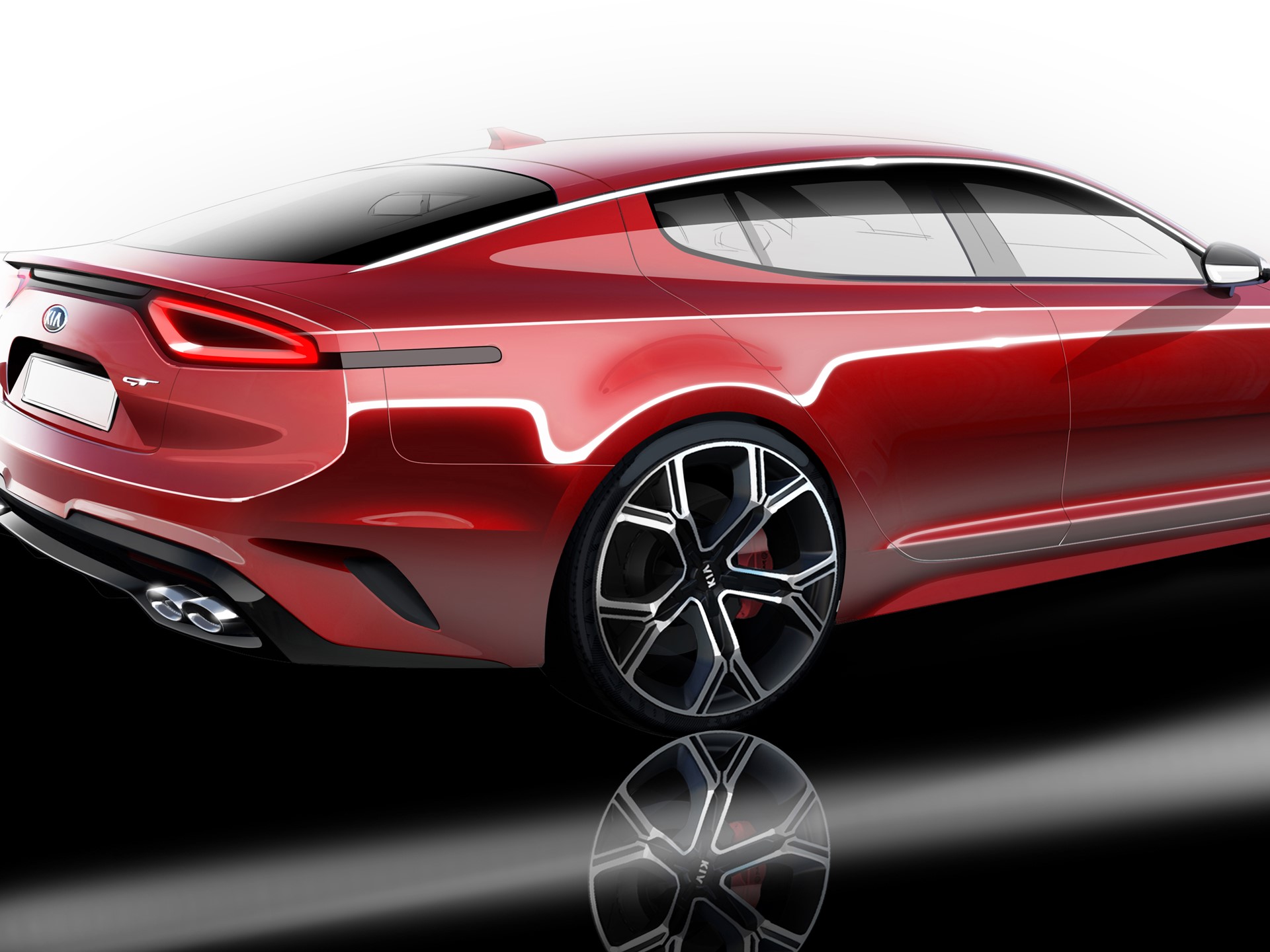 Kia Stinger sketch