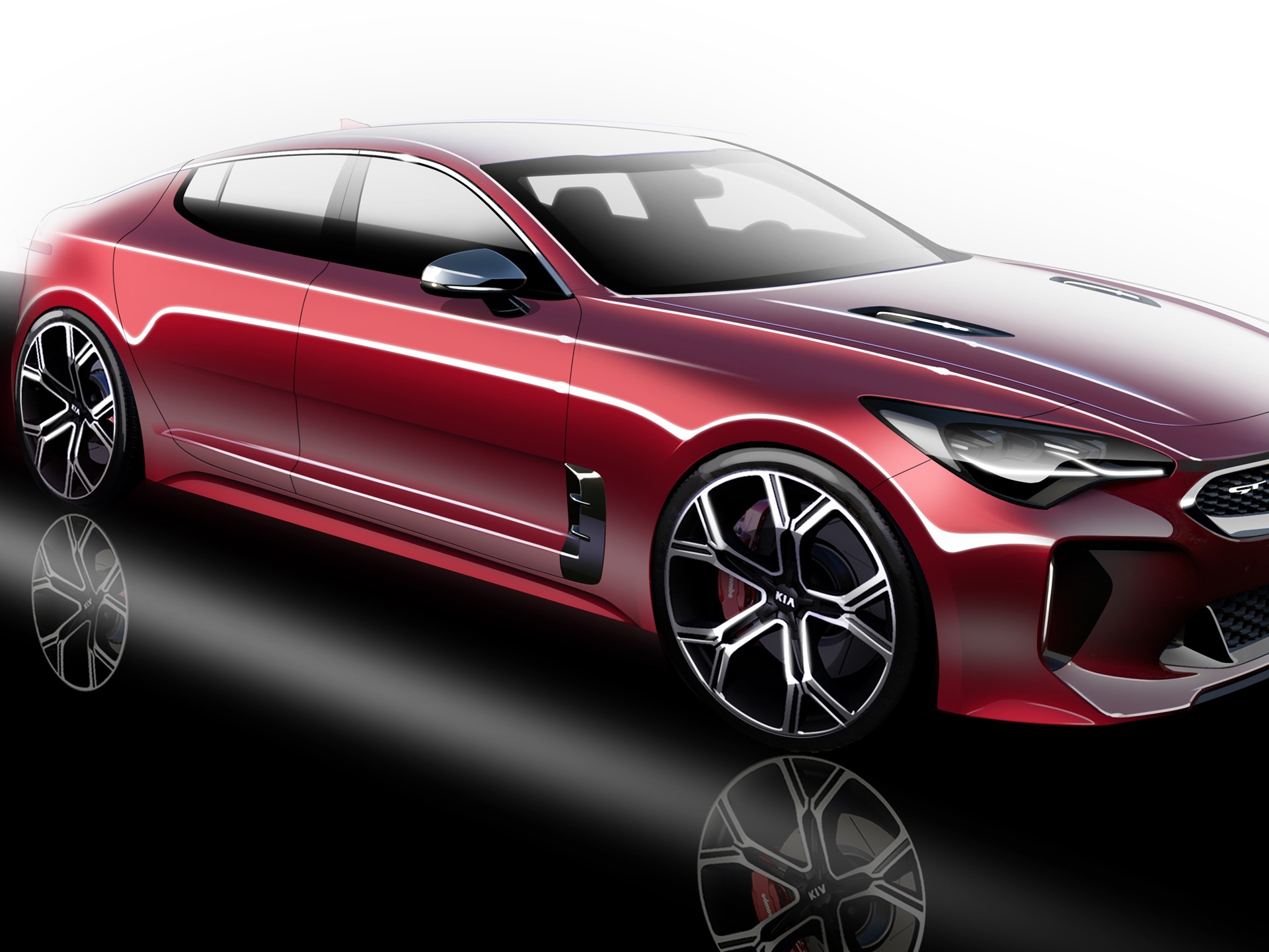 Kia Stinger sketch