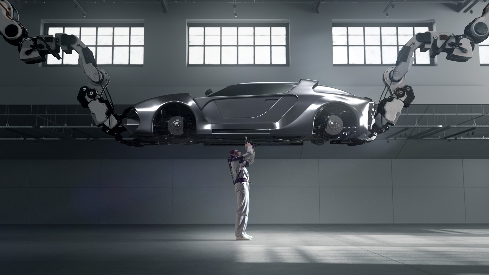 Hyundai Motor Group Develops Wearable Vest Exoskeleton to Alleviate Burden in Overhead Work