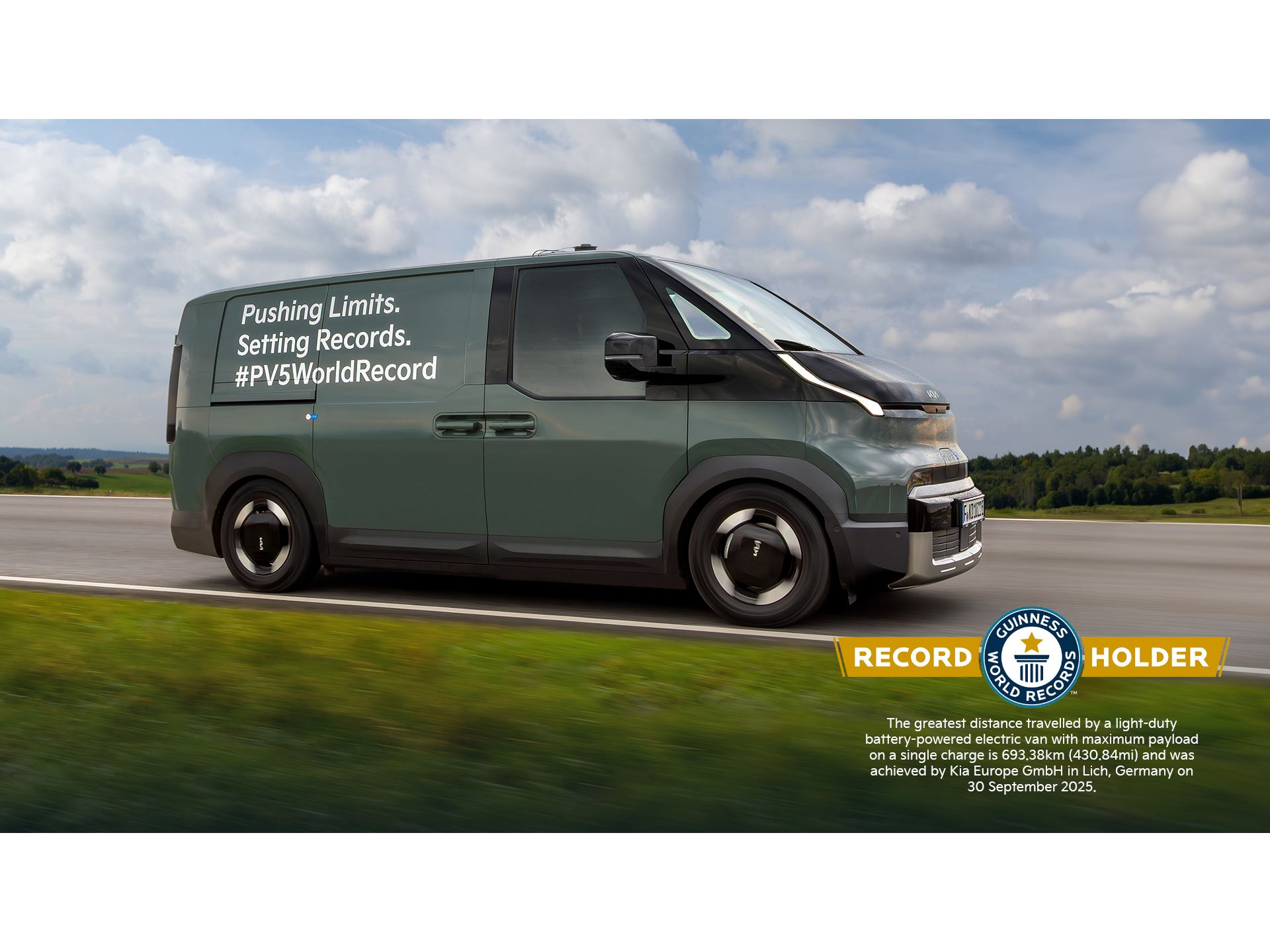 Kia PV5 Cargo sets a GUINNESS WORLD RECORDS title