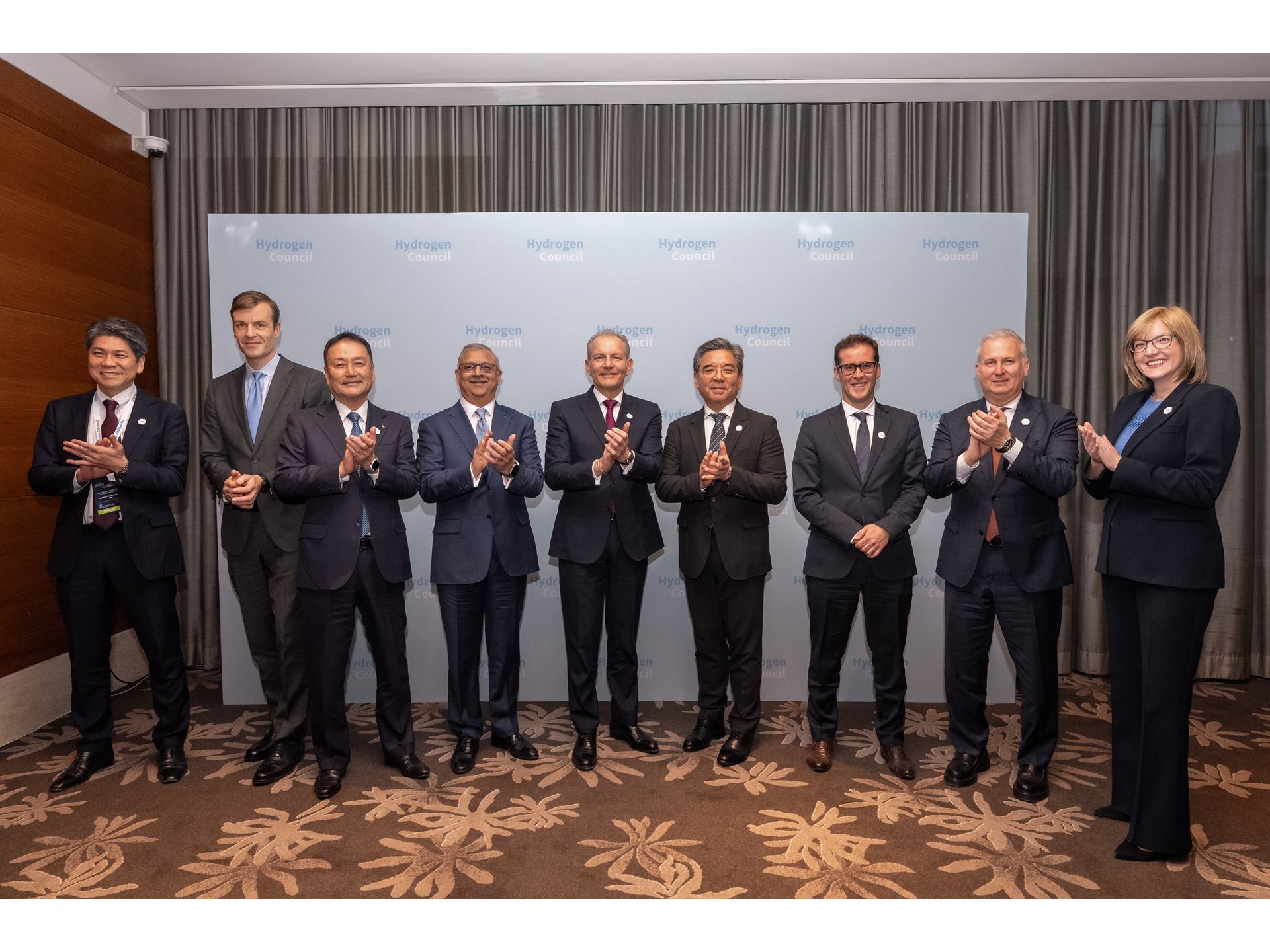 from left to right Ryo Chishiro Senior Manager at Kawasaki Heavy Industries Tim Heisterkamp Chief of Staff Head