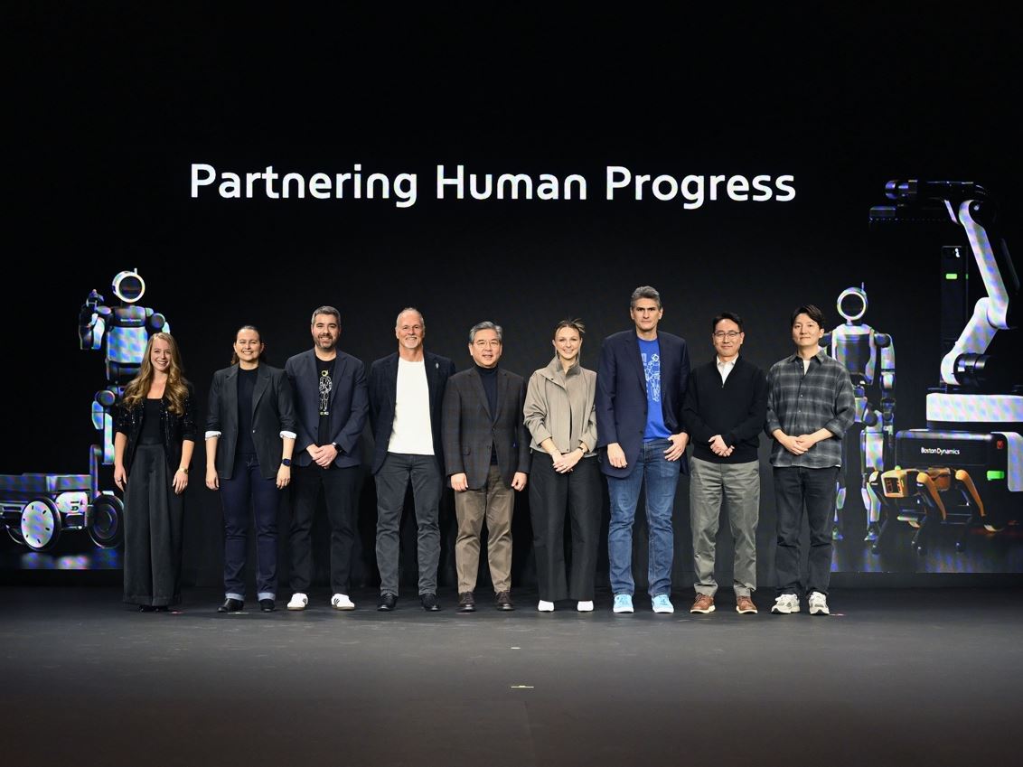 From left Merry Frayne Director of Spot Product Management at Boston Dynamics Carolina Parada Head of Robotics at