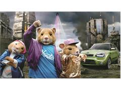 Kia's Music-Loving Hamsters Named First-Ever "Rookie of the Year" in Annual Madison Avenue Advertising Walk of Fame Public Vote