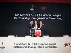 Kia celebrates new UEFA Europa League sponsorship agreement