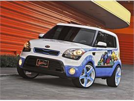 Kia Motors America Unveils Tricked-Out Optima Hybrid and Soul Inspired by Sports Ambassadors Blake Griffin & Michelle Wie at 2011 SEMA Show