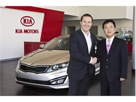 Kia's White Optima