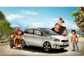DreamWorks Animation's The Croods Hit the Road in Kia Motors' Stylishly New Kia Carens